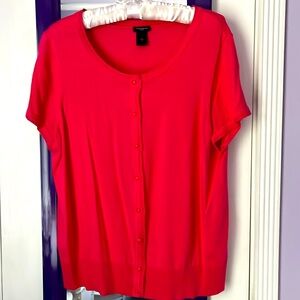 Ann Taylor pink sweater blouse